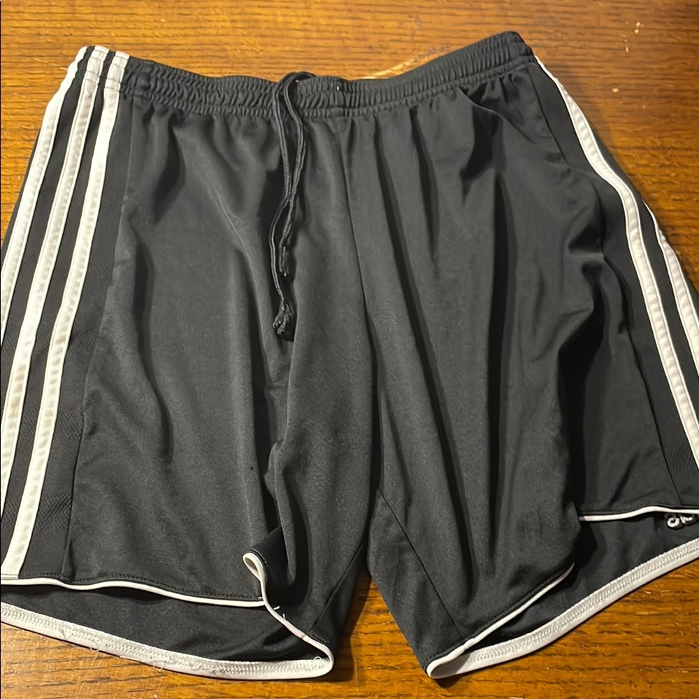 Black and White Men's adidas soccer Shorts